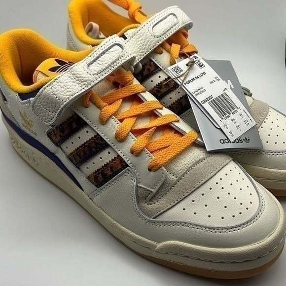 Adidas Originals Forum 84 Low Laker color casual GW2007 sneaker Shoes NWB Men 10 - Picture 2 of 4